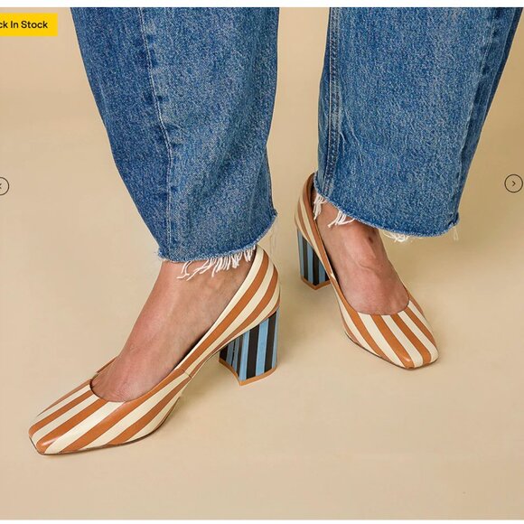 NIB | Sz 9 | Estee in Camel Stripe | Charlotte Stone - Picture 5 of 6